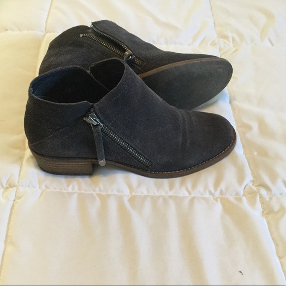 dolce vita gray suede booties